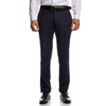 Κοστούμι Γάμου με Μυτερό Πέτο και Μικροσχέδιο σε Μπλε Χρώμα 10856 και Slim Fit Εφαρμογή Bizzaro BZ2211154/856RM_2 - Image 6