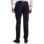 Κοστούμι Γάμου με Μυτερό Πέτο και Μικροσχέδιο σε Μπλε Χρώμα 10856 και Slim Fit Εφαρμογή Bizzaro BZ2211154/856RM_2 - Image 8