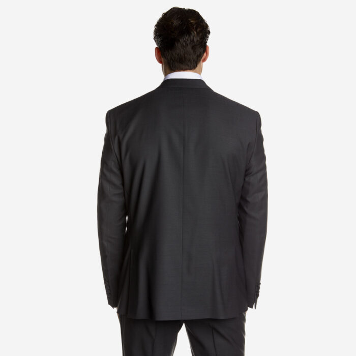 Κοστούμι Γάμου με Γιλέκο και Μυτερό Πέτο σε Μαύρο Χρώμα 10856 και Slim Fit Εφαρμογή Bizzaro BZ2121337/10856R_2 - Image 5