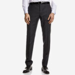 Κοστούμι Γάμου με Γιλέκο και Μυτερό Πέτο σε Μαύρο Χρώμα 10856 και Slim Fit Εφαρμογή Bizzaro BZ2121337/10856R_2 - Image 6