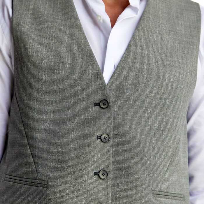 Ανδρικό Κοστούμι με Γιλέκο Διπλής Όψης, Slim Fit σε Λαδί Χρώμα Bizzaro BZ2211600/20856G_1 - Image 8