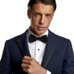 Κοστούμι Γάμου με Aποσπώμενο Πέτο σε Navy Blue Χρώμα Operata και Slim Fit Εφαρμογή Bizzaro 0120415133_3 - Image 5