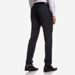 Κοστούμι Γάμου Δίκουμπο με Αποσπώμενο Πέτο σε Navy Blue Χρώμα, GROOM και Slim Fit, Bizzaro BZ2121341/GROOM_45 - Image 2