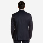Κοστούμι Γάμου Δίκουμπο με Αποσπώμενο Πέτο σε Navy Blue Χρώμα, GROOM και Slim Fit, Bizzaro BZ2121341/GROOM_45 - Image 6