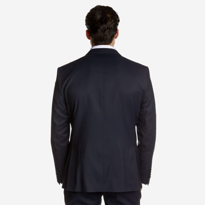Κοστούμι Γάμου Δίκουμπο με Αποσπώμενο Πέτο σε Navy Blue Χρώμα, GROOM και Slim Fit, Bizzaro BZ2121341/GROOM_45 - Image 6
