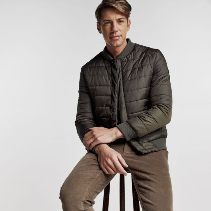 BIZZARO Ανδρικό Μπουφάν τύπου Bomber σε Χακί Χρώμα BZ2124470_12 - Image 11