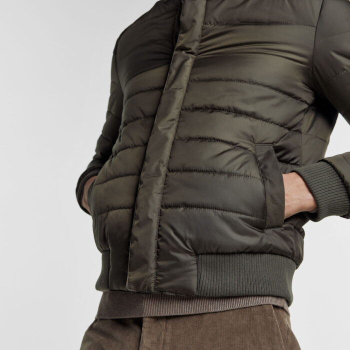 BIZZARO Ανδρικό Μπουφάν τύπου Bomber σε Χακί Χρώμα BZ2124470_12 - Image 4