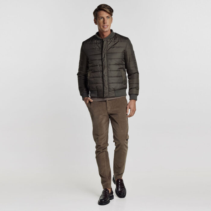 BIZZARO Ανδρικό Μπουφάν τύπου Bomber σε Χακί Χρώμα BZ2124470_12 - Image 5