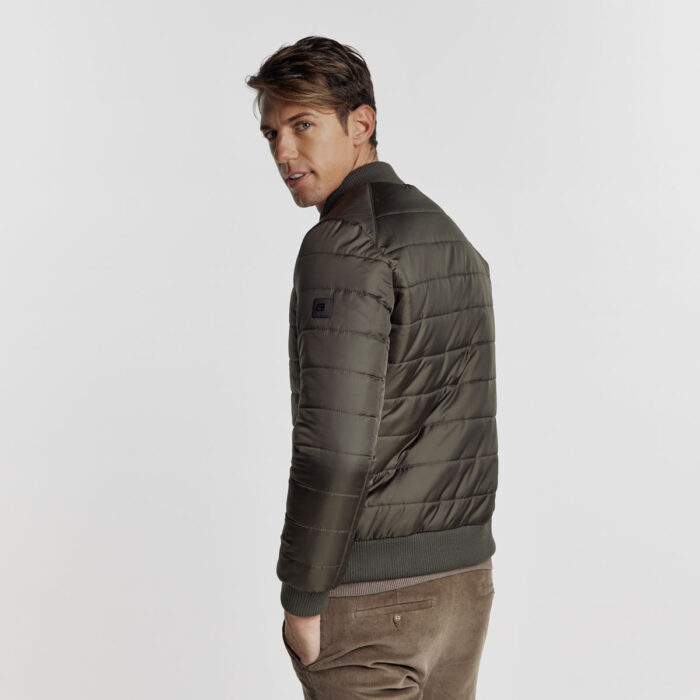 BIZZARO Ανδρικό Μπουφάν τύπου Bomber σε Χακί Χρώμα BZ2124470_12 - Image 8