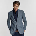 Γιλεκούχο Guy Laroche Αποσπώμενο Σακάκι σε Γκρι Χρώμα με Μπλε Γιλέκο GL2223208/10121V_412