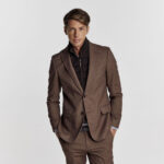 Γιλεκούχο Guy Laroche Αποσπώμενο Σακάκι σε Καφέ Χρώμα με Dark Brown Γιλέκο GL2223216/10121V_2