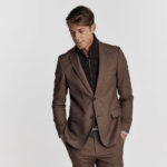 Γιλεκούχο Guy Laroche Αποσπώμενο Σακάκι σε Καφέ Χρώμα με Dark Brown Γιλέκο GL2223216/10121V_2 - Image 2