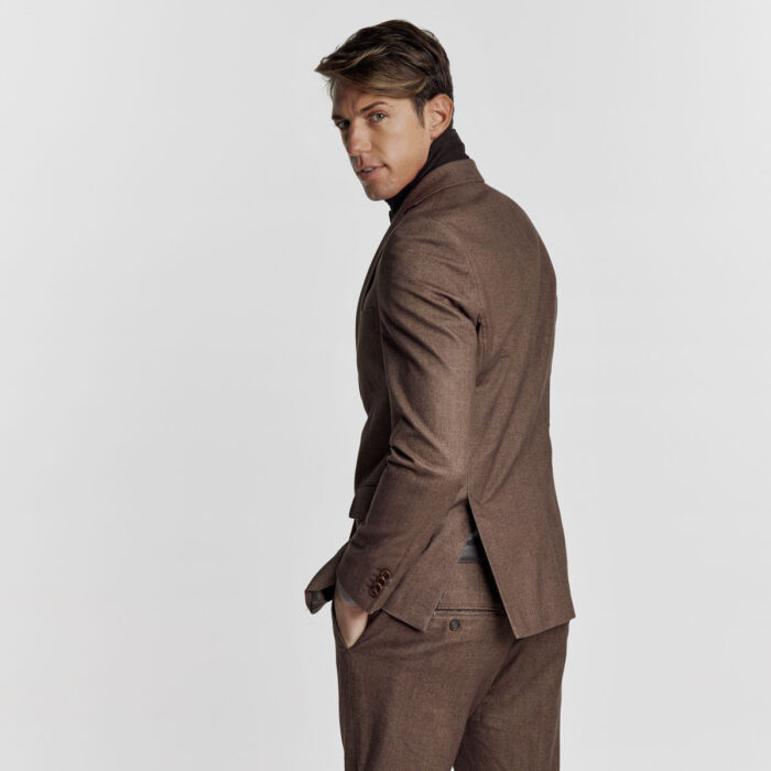 Γιλεκούχο Guy Laroche Αποσπώμενο Σακάκι σε Καφέ Χρώμα με Dark Brown Γιλέκο GL2223216/10121V_2 - Image 6