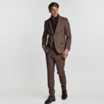 Γιλεκούχο Guy Laroche Αποσπώμενο Σακάκι σε Καφέ Χρώμα με Dark Brown Γιλέκο GL2223216/10121V_2 - Image 7