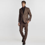 Γιλεκούχο Guy Laroche Αποσπώμενο Σακάκι σε Καφέ Χρώμα με Dark Brown Γιλέκο GL2223216/10121V_2 - Image 8