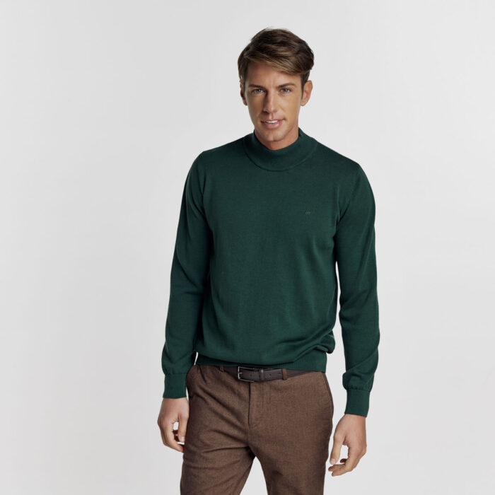 Βαμβακερή Μπλούζα Ζιβάγκο σε Πράσινο Χρώμα Regular Fit Guy Laroche GL2227850_19 - Image 8