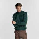 Βαμβακερή Μπλούζα Ζιβάγκο σε Πράσινο Χρώμα Regular Fit Guy Laroche GL2227850_19 - Image 2