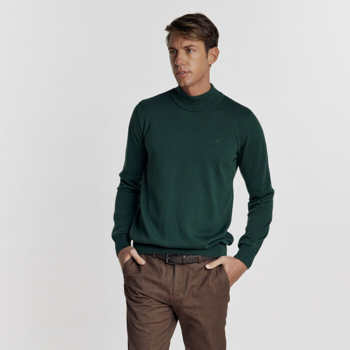 Βαμβακερή Μπλούζα Ζιβάγκο σε Πράσινο Χρώμα Regular Fit Guy Laroche GL2227850_19 - Image 3