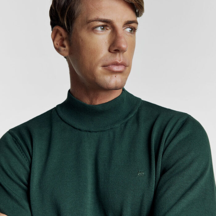 Βαμβακερή Μπλούζα Ζιβάγκο σε Πράσινο Χρώμα Regular Fit Guy Laroche GL2227850_19 - Image 6