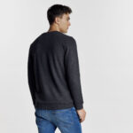 Ανδρικό BZR Μακρυμάνικο T-Shirt σε Regular Γραμμή και Σκούρο Γκρί Χρώμα BZ2229871_9 - Image 2